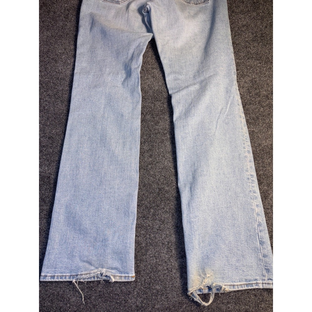 Gap Bootcut Jeans Womens 4 Blue Denim Stretch Light Wash Faded Grunge Streetwear - Picture 9 of 11